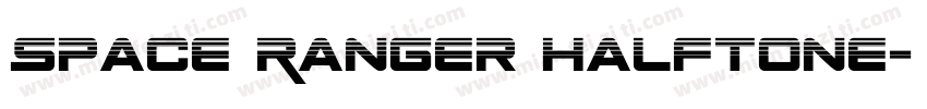 Space Ranger Halftone字体转换